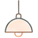 Icono de lámpara colgante