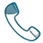 Icono de auricular de teléfono