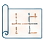 Icono de plano de obra enrollado