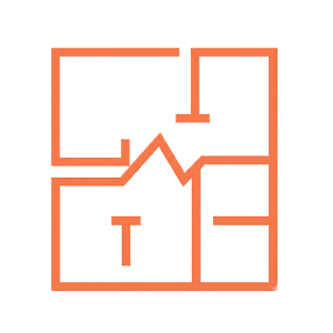 Symbol eines Wohnungsgrundrisses